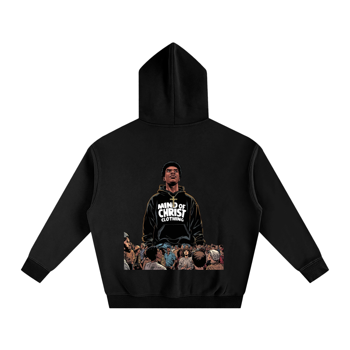 Mind Above Comic Strip Fleeced Hoodie