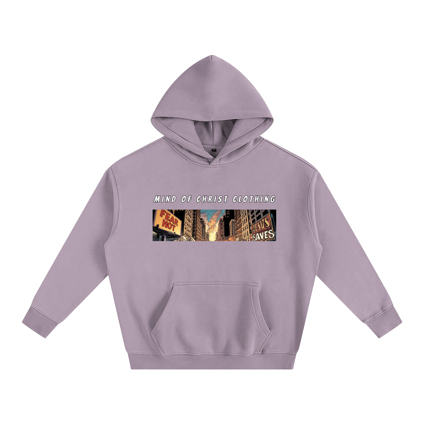 Mind Above Comic Strip Fleeced Hoodie
