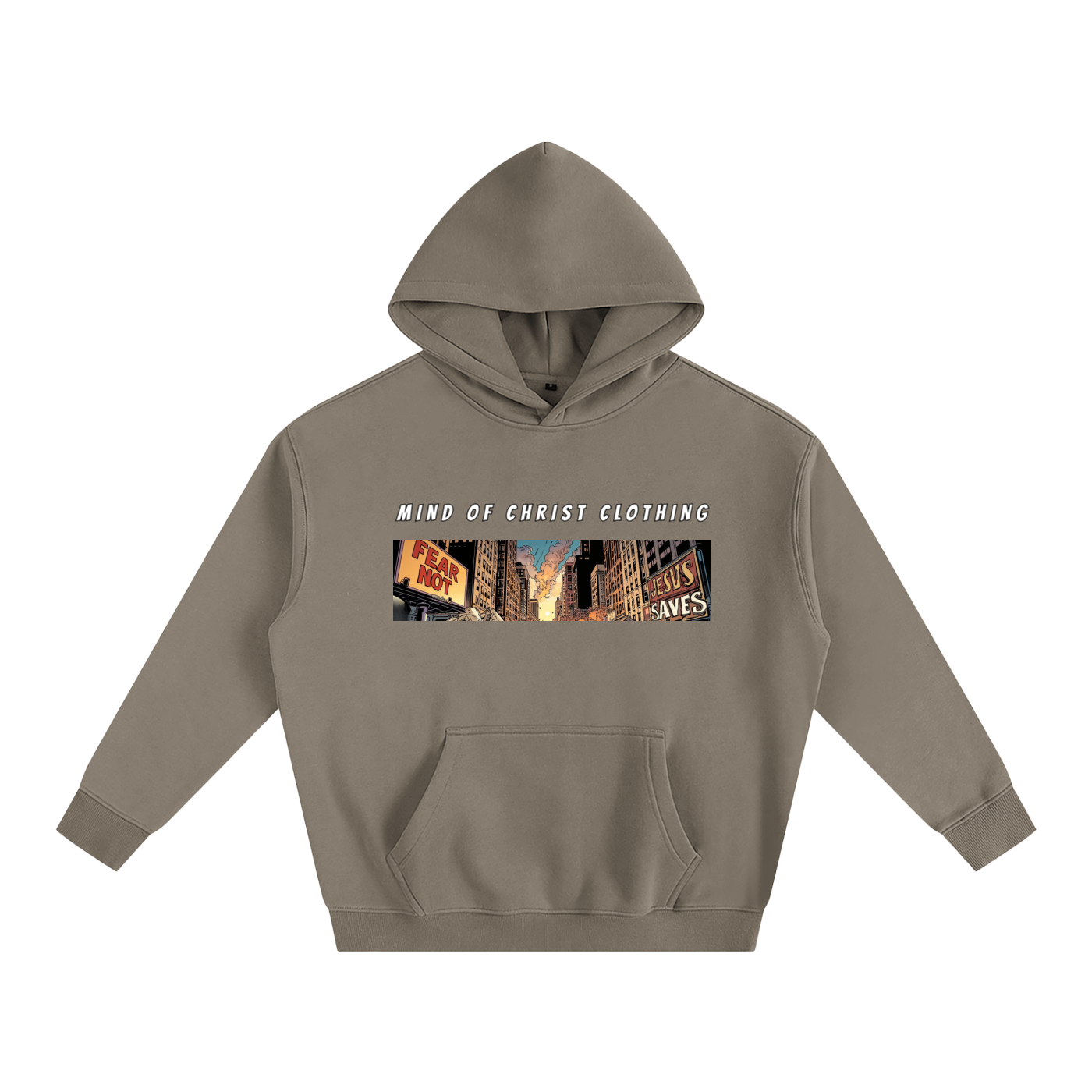 Mind Above Comic Strip Fleeced Hoodie