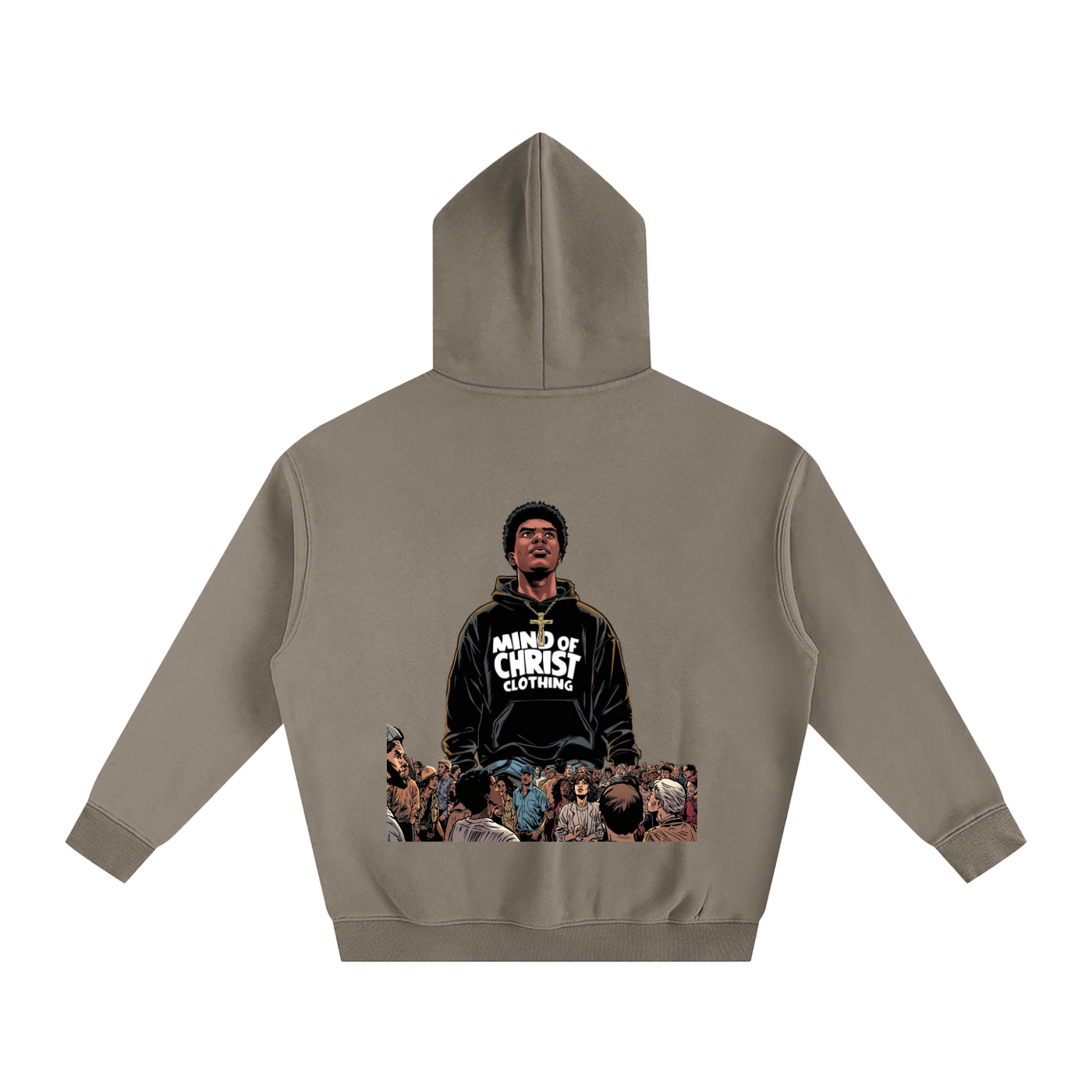 Mind Above Comic Strip Fleeced Hoodie