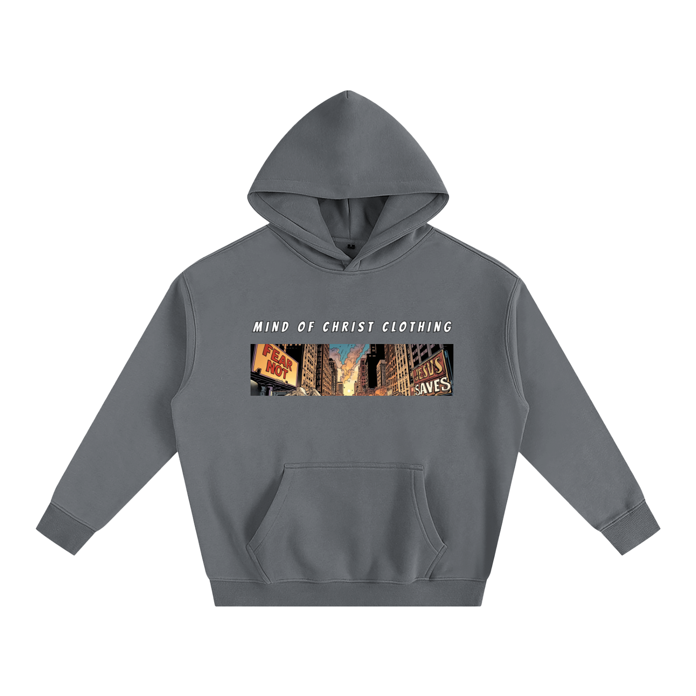 Mind Above Comic Strip Fleeced Hoodie