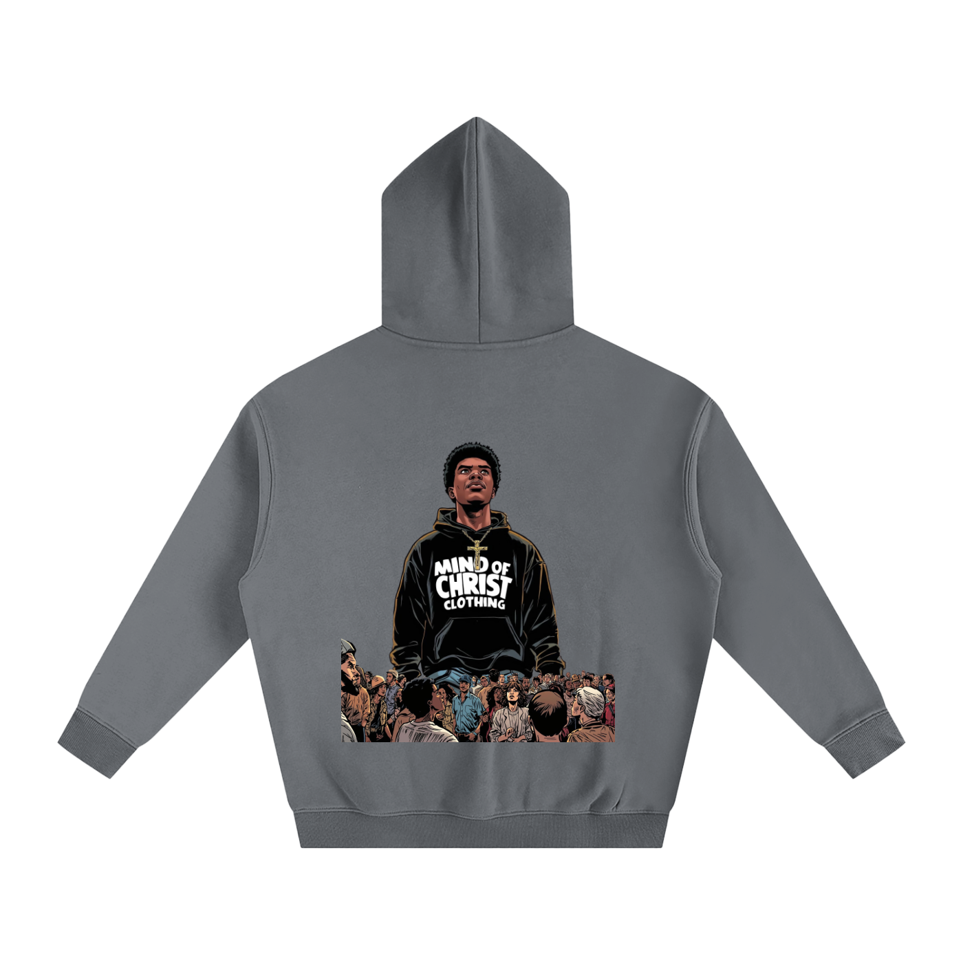 Mind Above Comic Strip Fleeced Hoodie