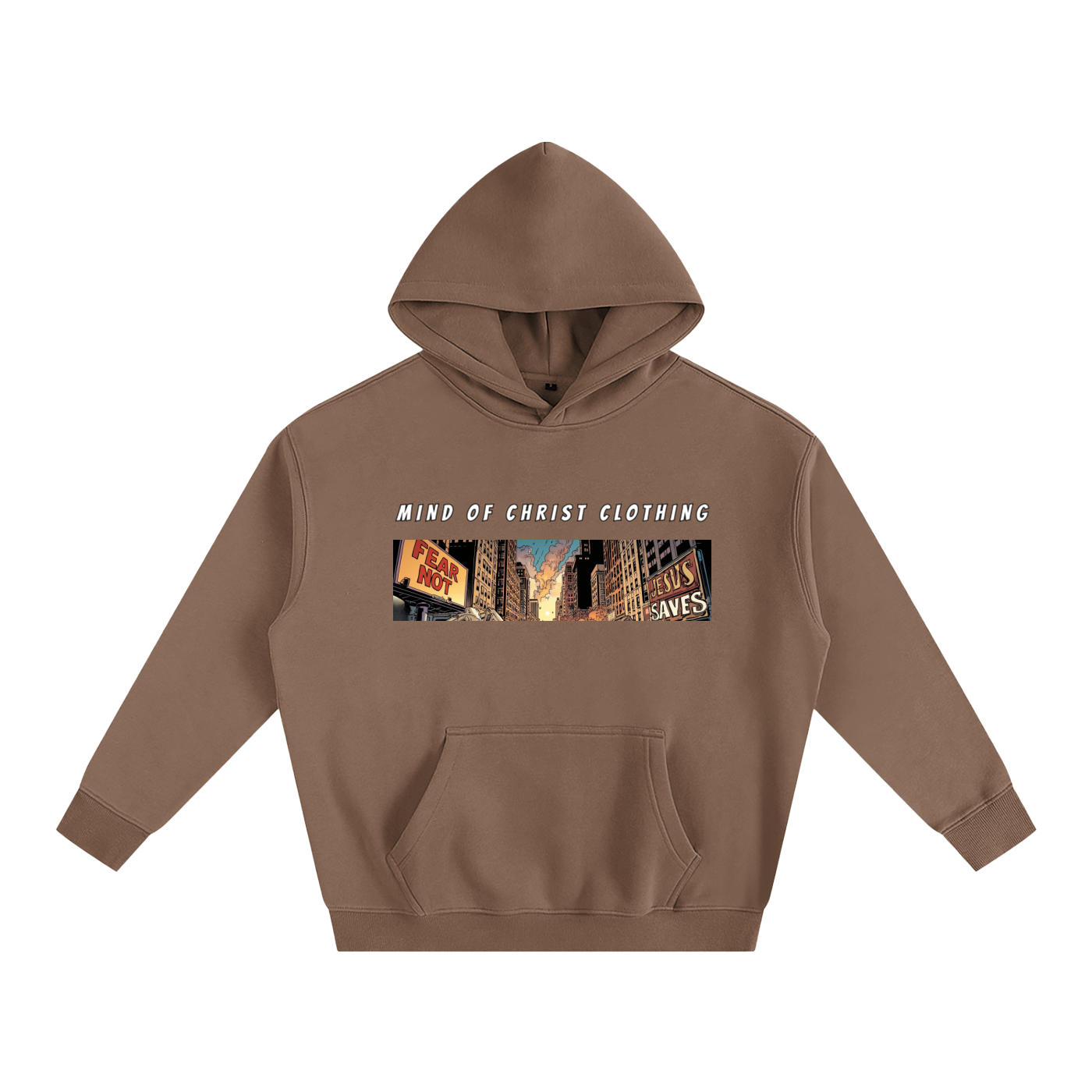 Mind Above Comic Strip Fleeced Hoodie