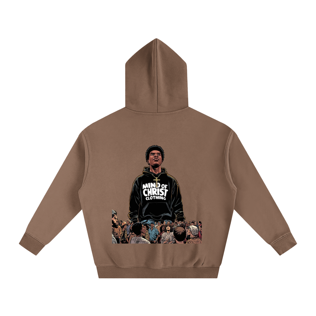 Mind Above Comic Strip Fleeced Hoodie