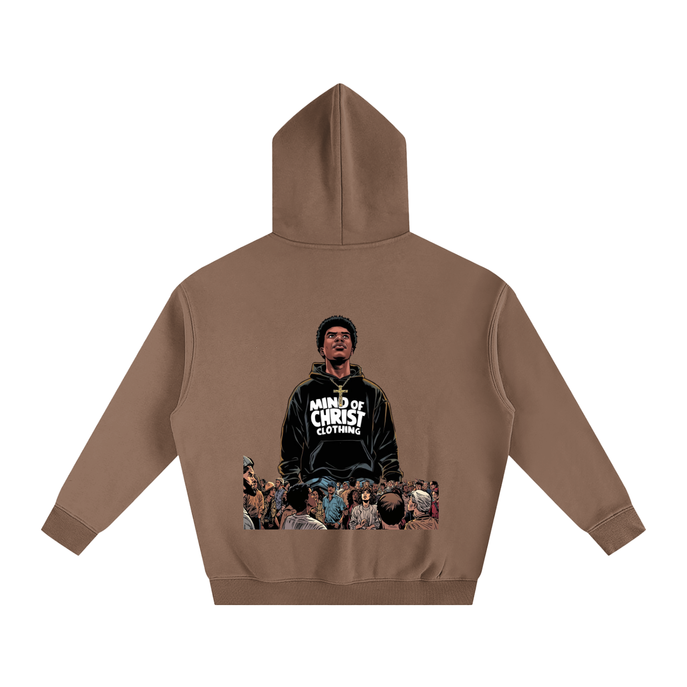 Mind Above Comic Strip Fleeced Hoodie