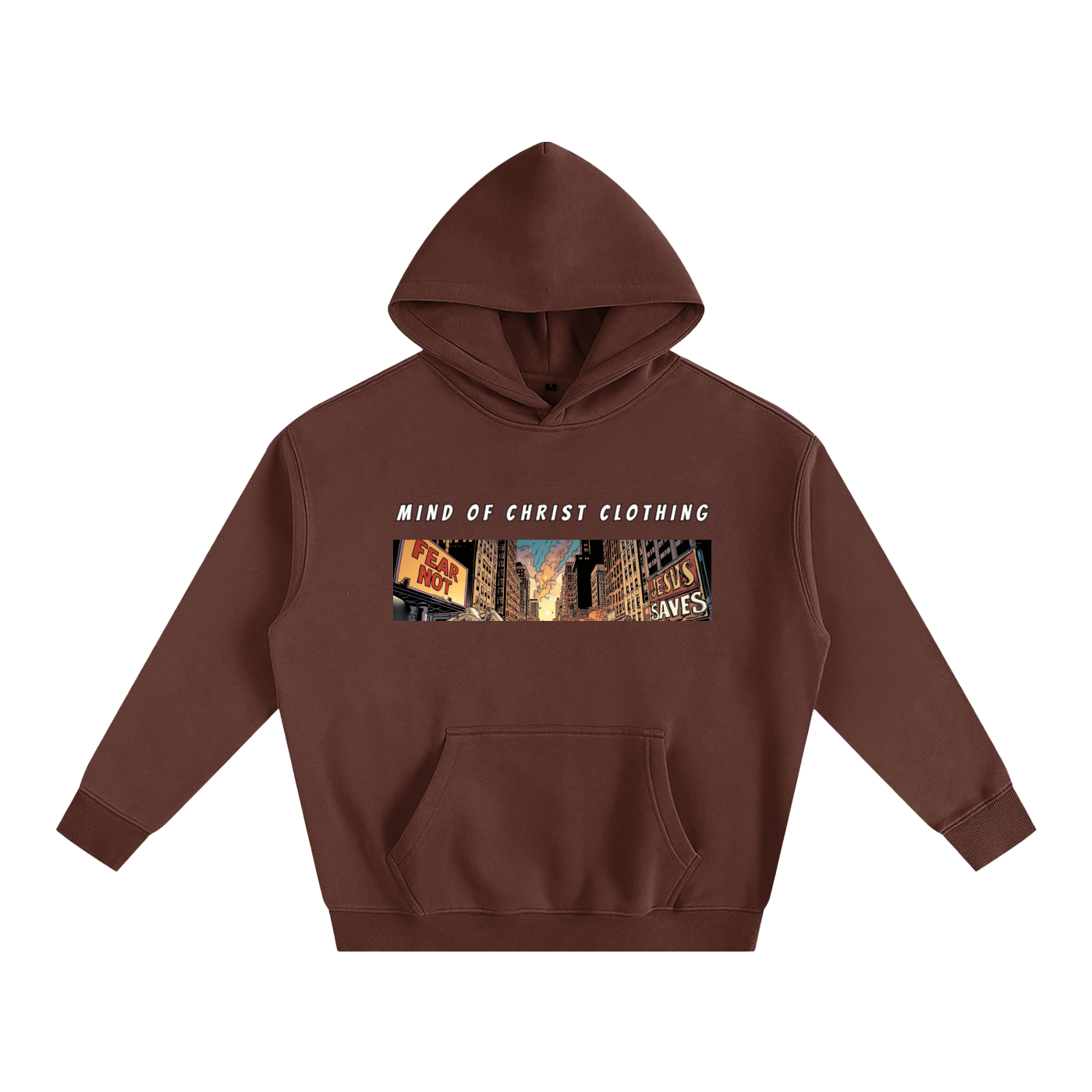 Mind Above Comic Strip Fleeced Hoodie