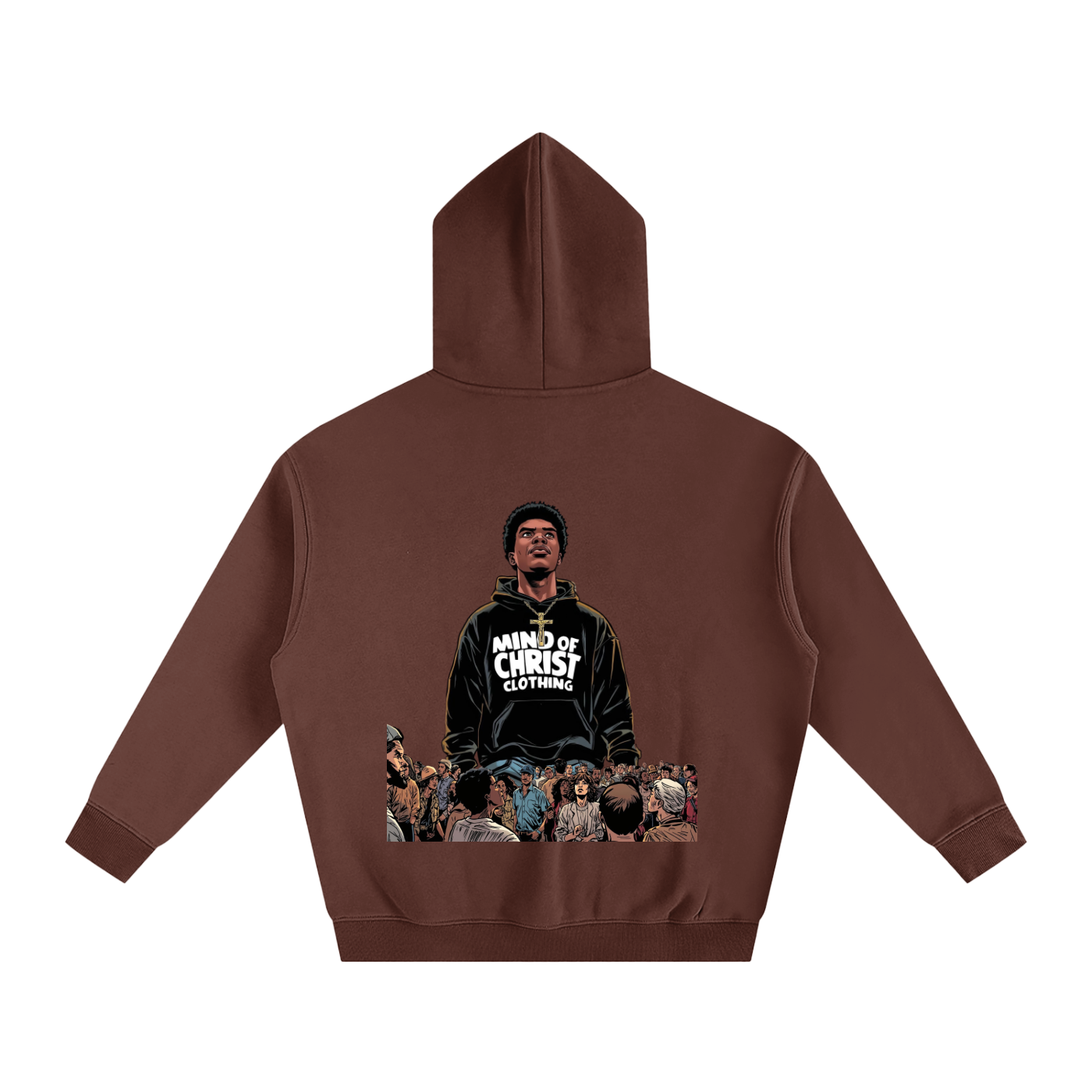 Mind Above Comic Strip Fleeced Hoodie