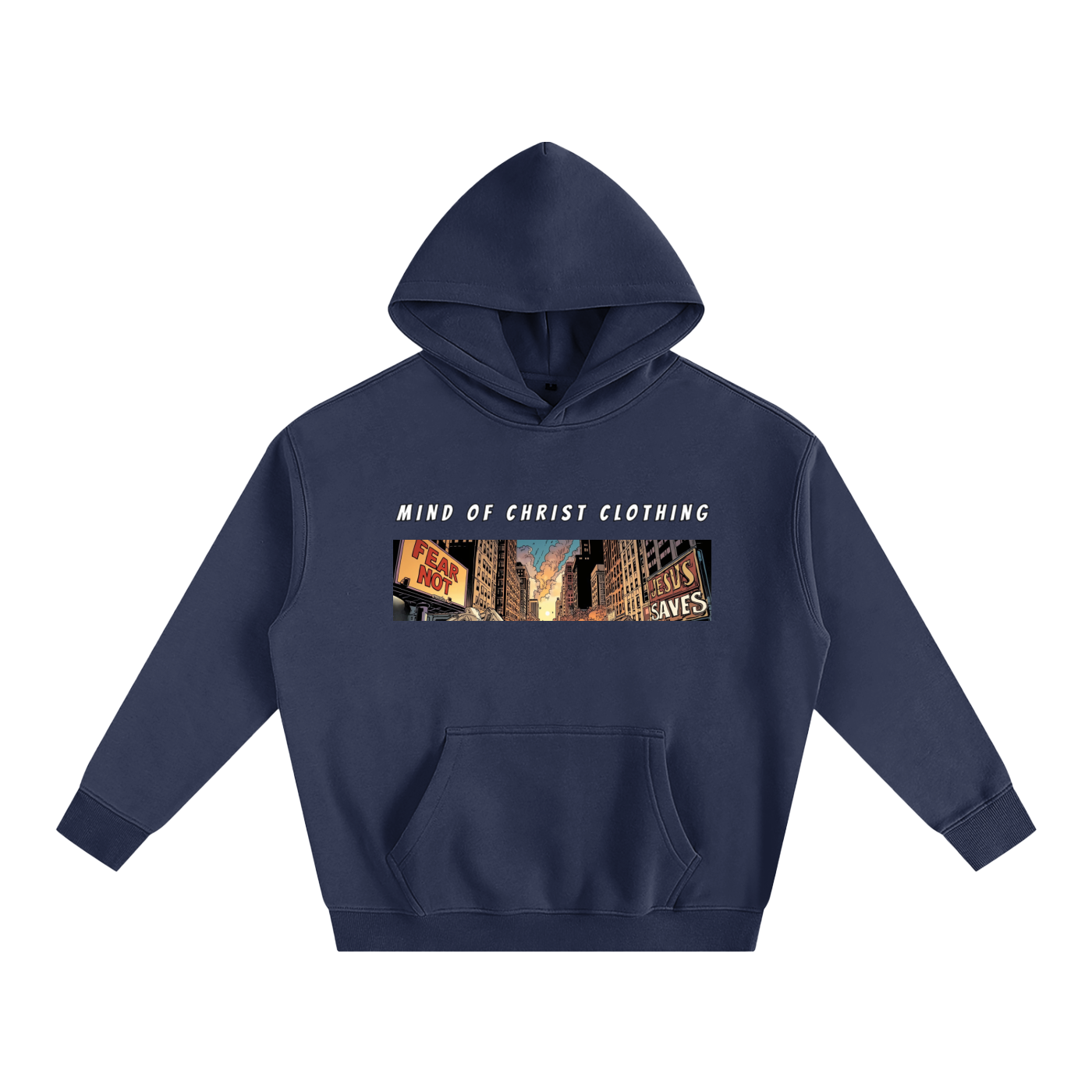 Mind Above Comic Strip Fleeced Hoodie