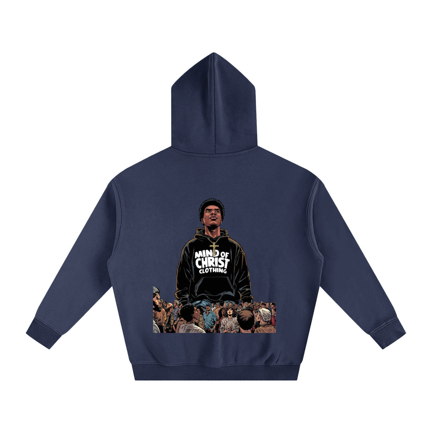 Mind Above Comic Strip Fleeced Hoodie