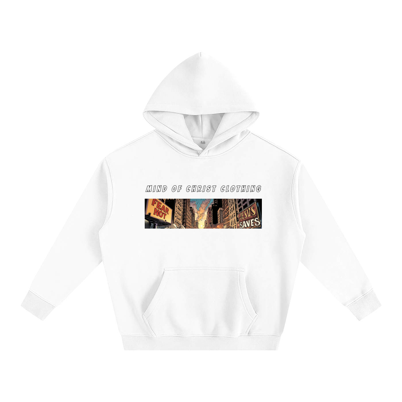 Mind Above Comic Strip Fleeced Hoodie