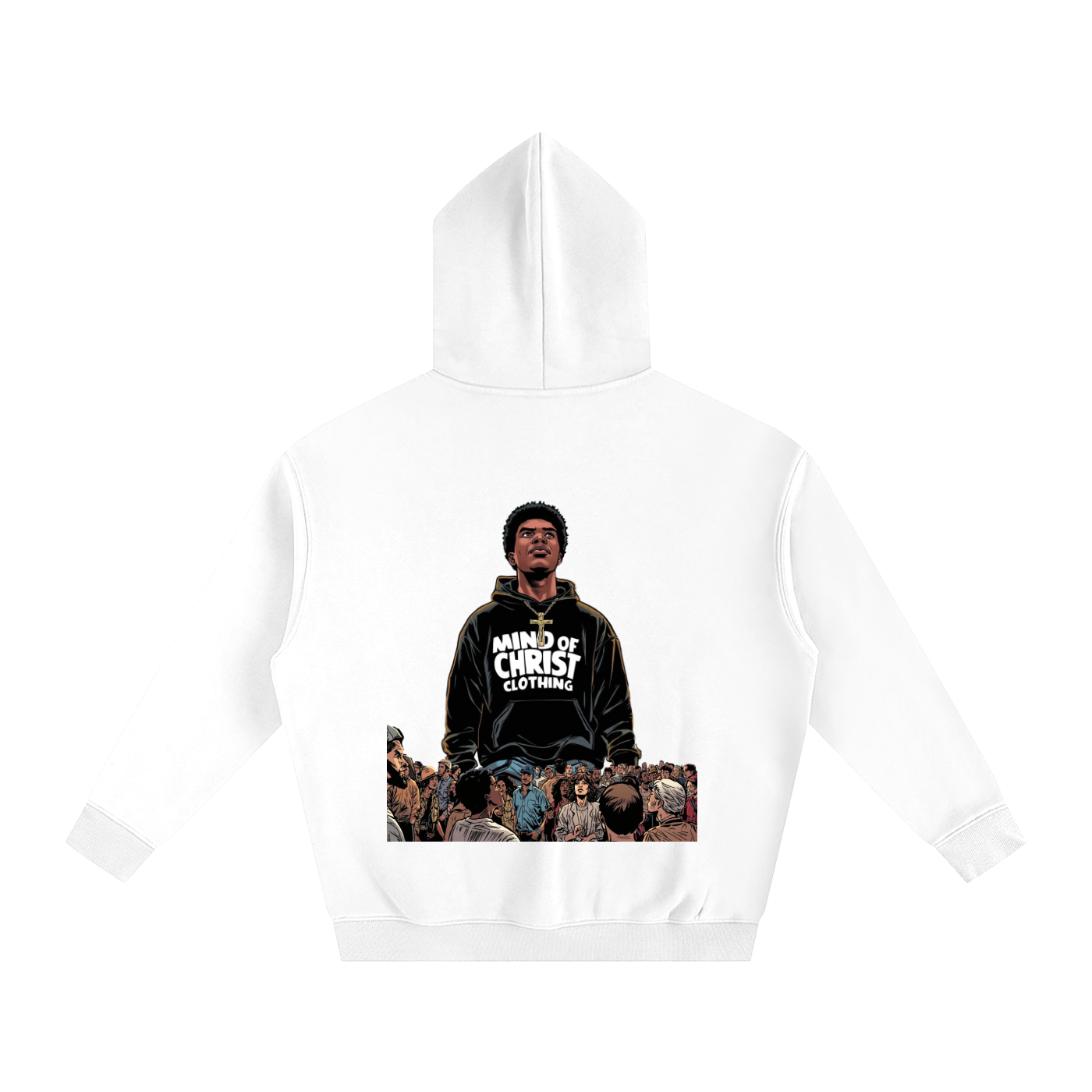 Mind Above Comic Strip Fleeced Hoodie