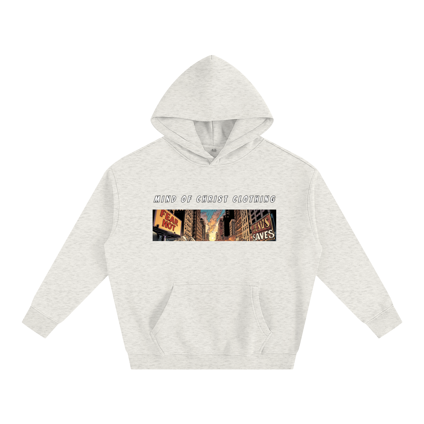Mind Above Comic Strip Fleeced Hoodie
