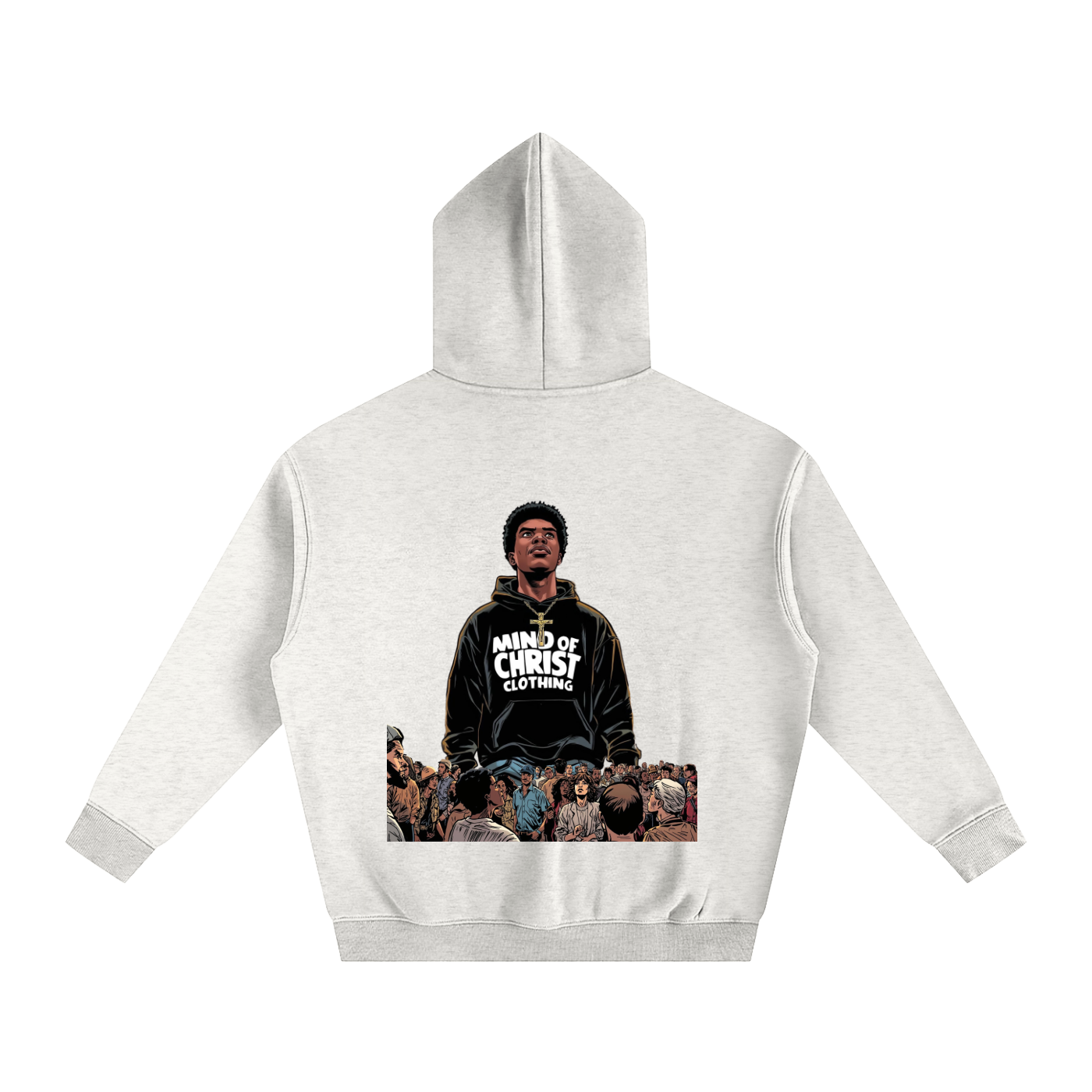 Mind Above Comic Strip Fleeced Hoodie