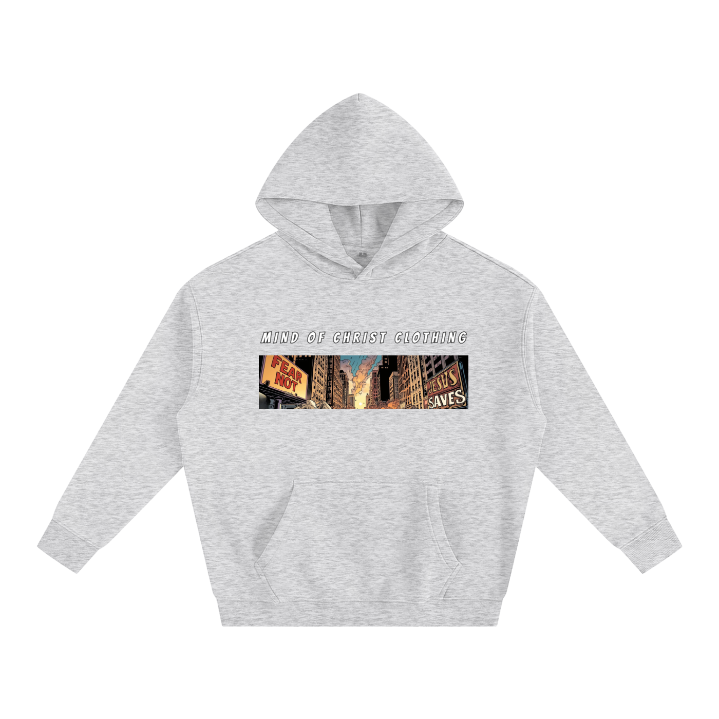Mind Above Comic Strip Fleeced Hoodie