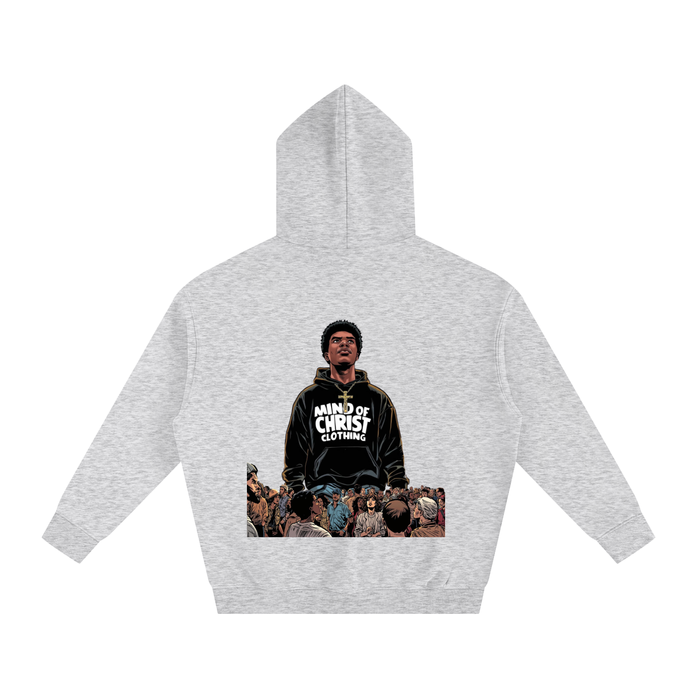 Mind Above Comic Strip Fleeced Hoodie